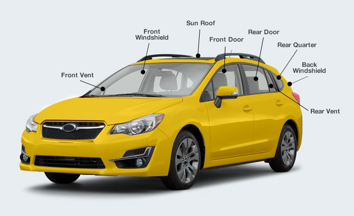 Vehicle Glass diagram